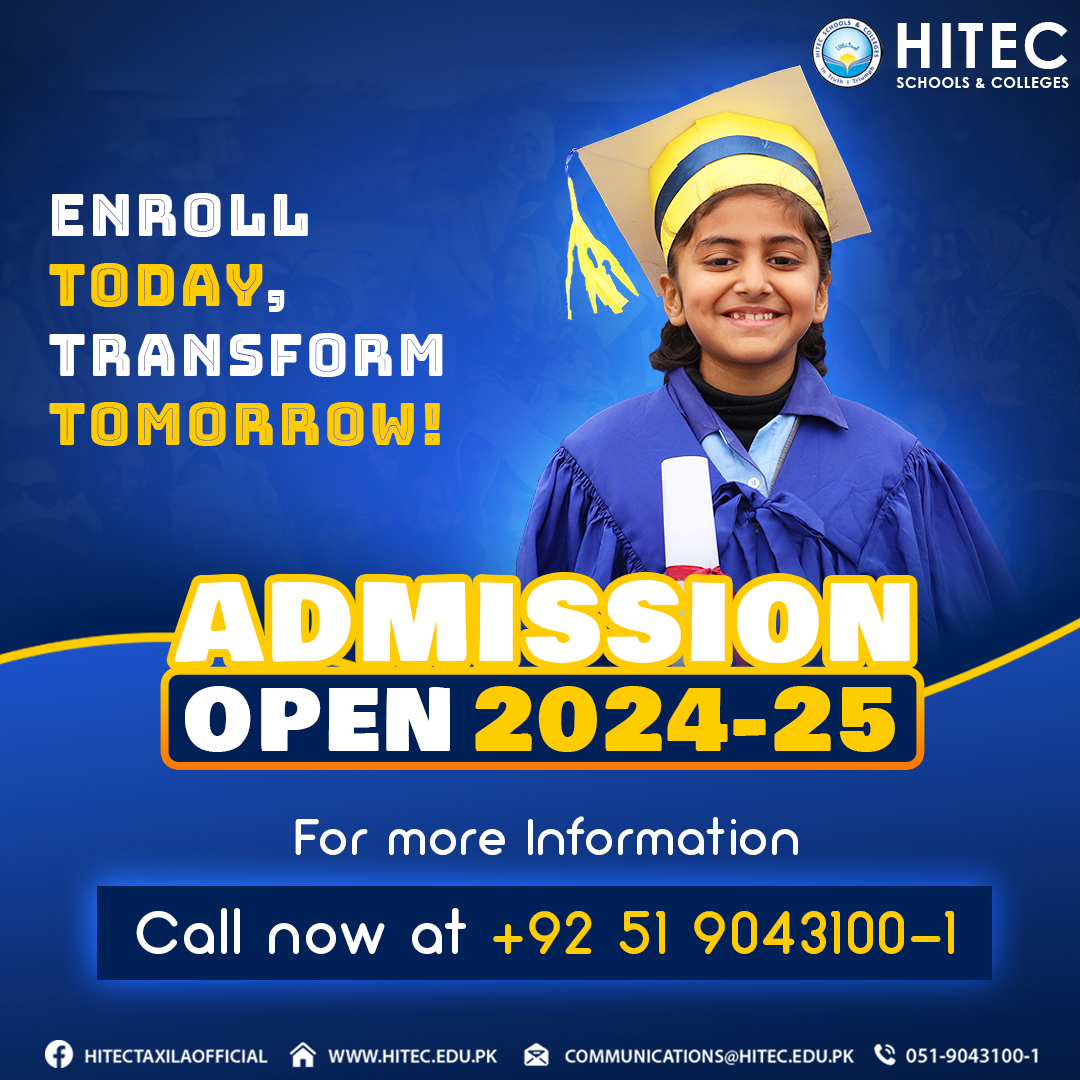 Entry Test Slips 2024 - Hitec Schools & Colleges